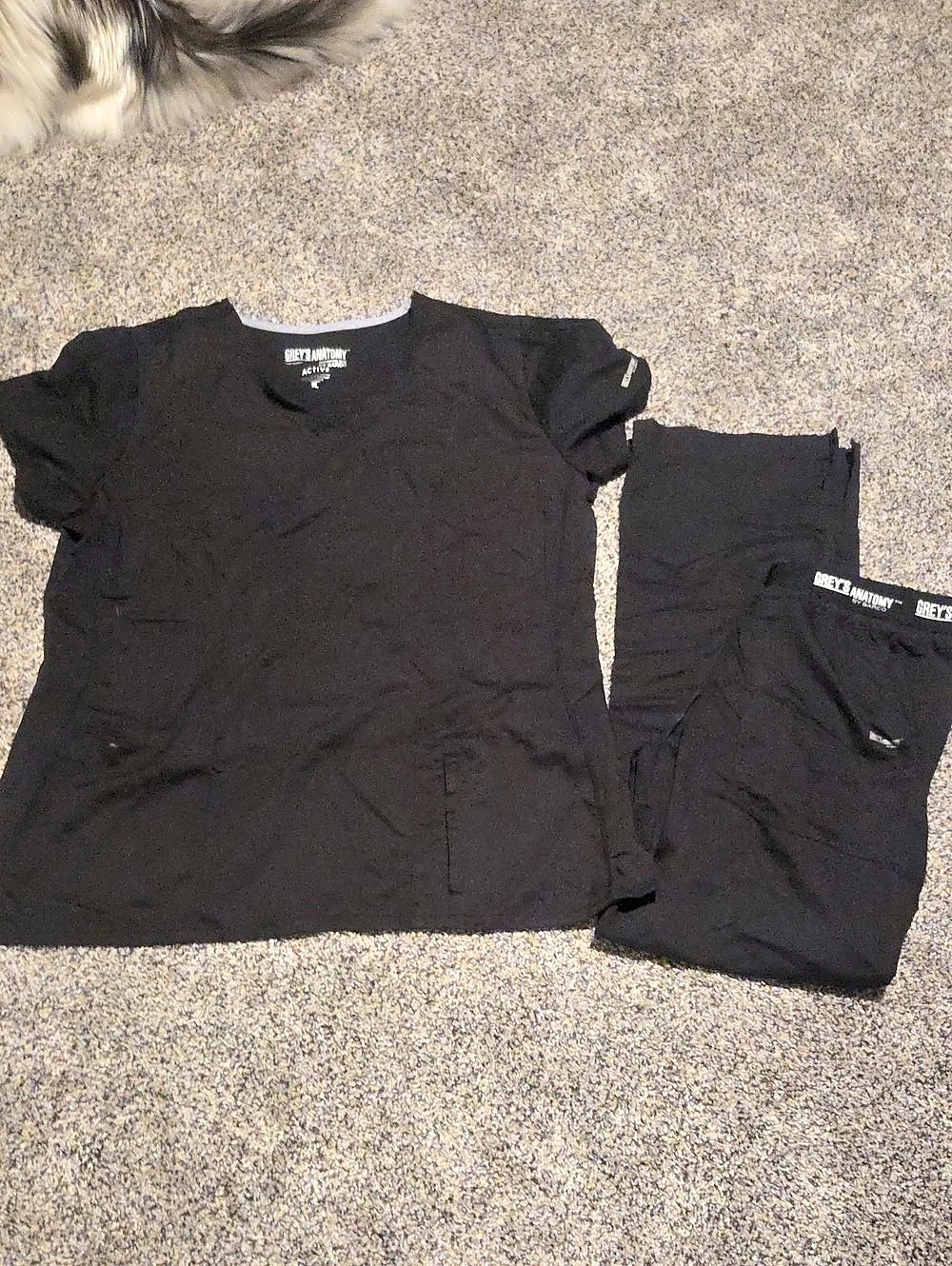 Grey's Anatomy Active by Grey's Anatomy Black Scrub Top & Pants
